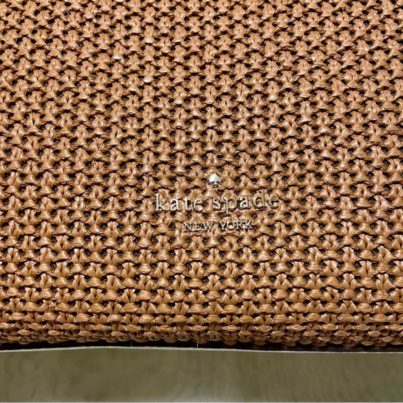 Kate Spade Jackson Straw Triple Compartment Shoulder Bag, EUC - Picture 5 of 16